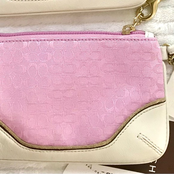 Coach NWT Vintage Womens Signature Pink Wristlet/Wallet - Picture 5 of 8
